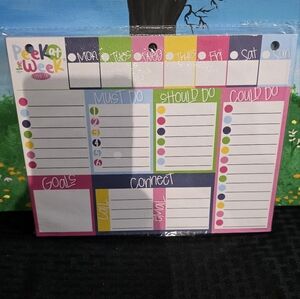 Colorful Weekly Planner Pad